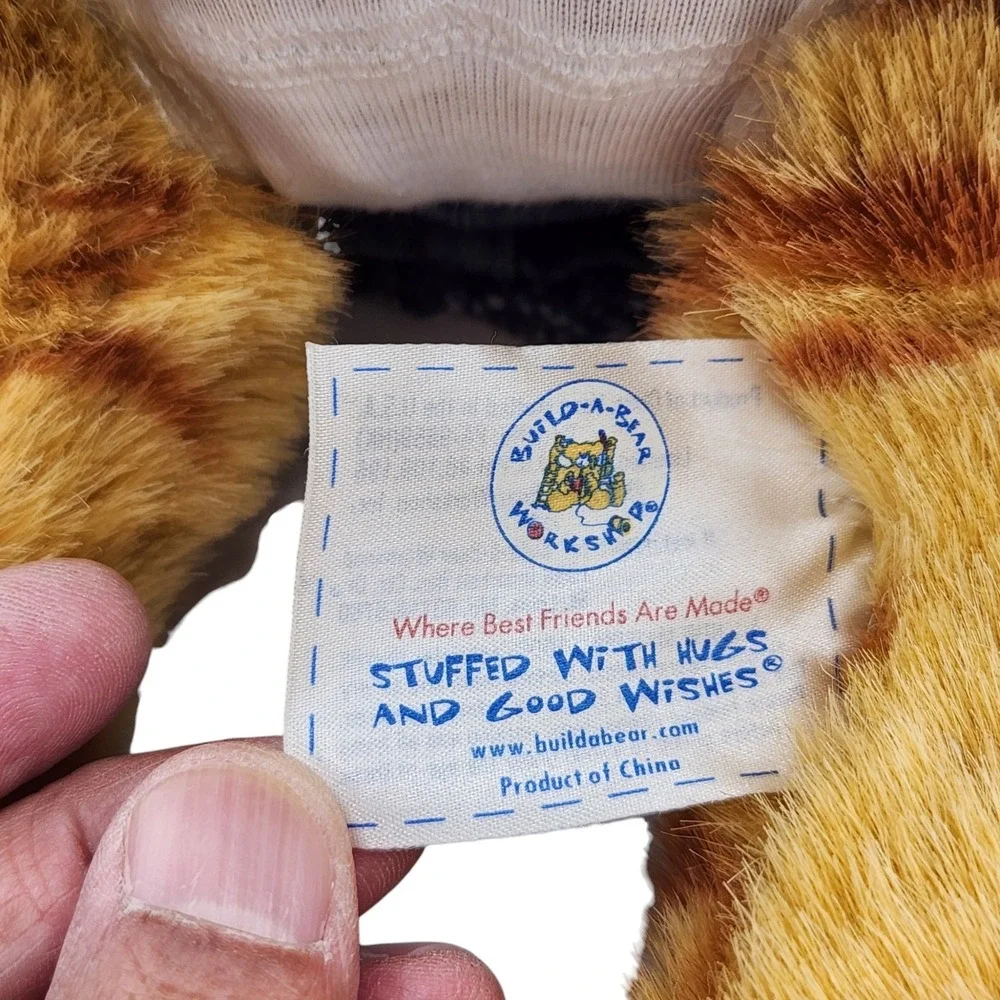 Build A Bear Orange Tabby Cat Kitty Shirt‎ Overall Dress Shoes Stuffed Animal